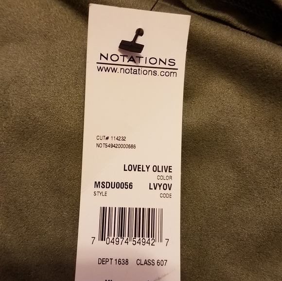 Sage Green 3/4 Sleeve Blouse with Lace Detail - Picture 7 of 8